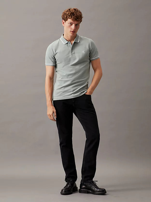 Slim Polo Shirt - Slate Grey