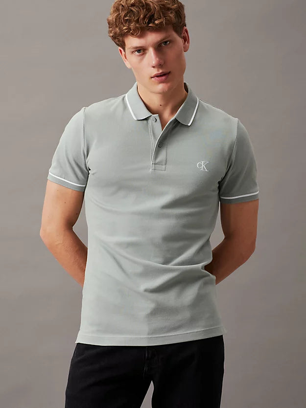 Slim Polo Shirt - Slate Grey