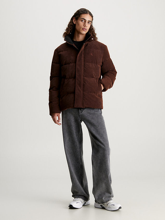 CALVIN KLEIN Oversized Corduroy Puffer Jacket