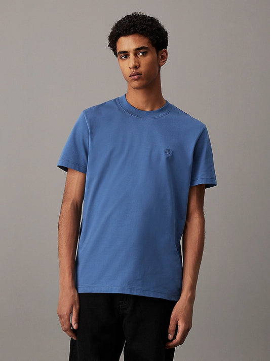 Calvin Klein Jeans - Heavy Jersey Monogram T-shirt - Blue Coast