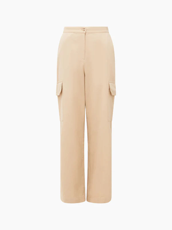 Utility Cotton Trousers - Sand