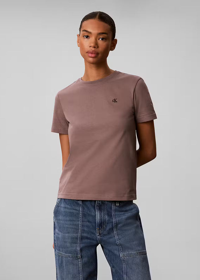 Monogram Crew Tee - Iron