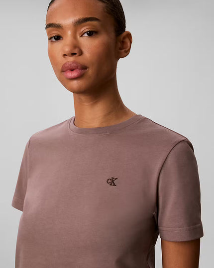 Monogram Crew Tee - Iron