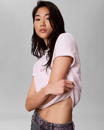 Hero Classic Monologo Crew Neck Tee - Crystal Blush