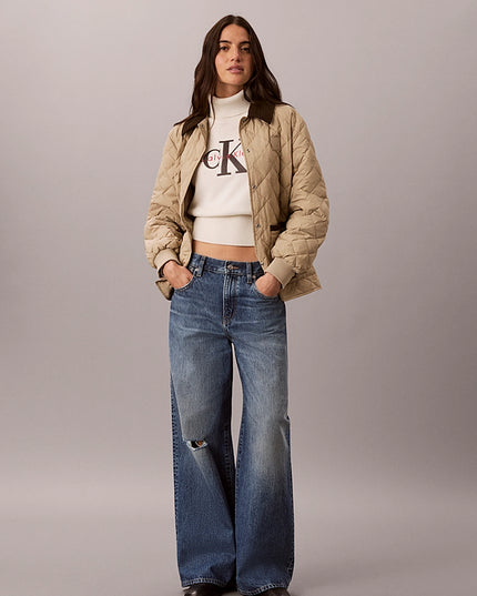 Quilted Liner Jacket - Crockery