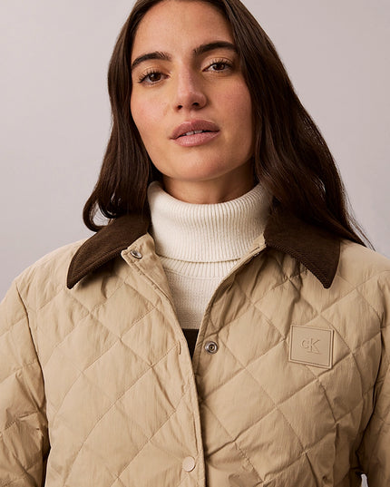 Quilted Liner Jacket - Crockery
