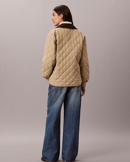Quilted Liner Jacket - Crockery