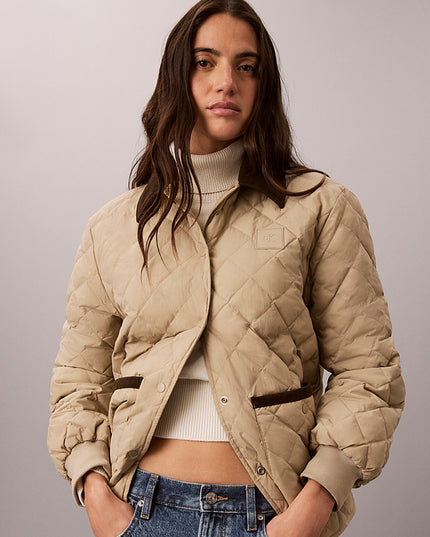 Quilted Liner Jacket - Crockery