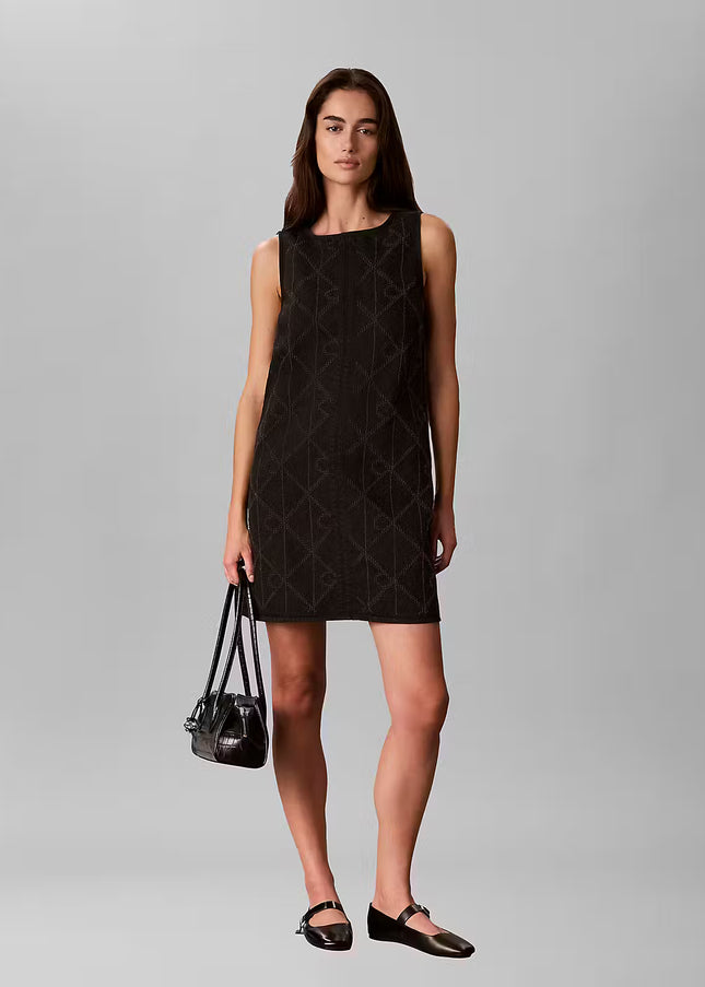 Denim Shift Dress - CK Worn Black