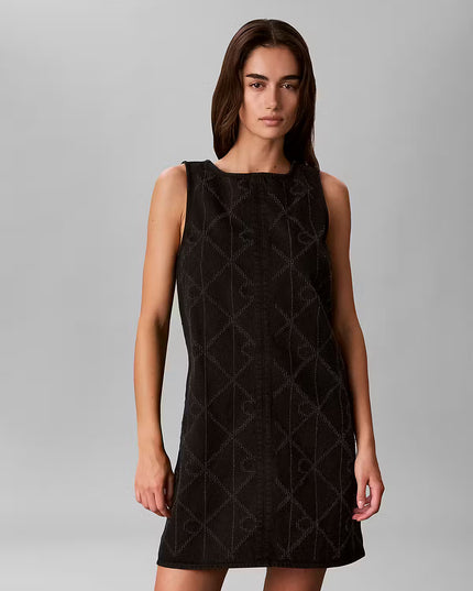 Denim Shift Dress - CK Worn Black