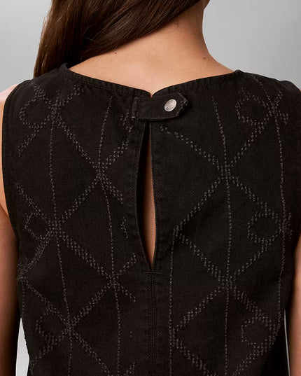 Denim Shift Dress - CK Worn Black