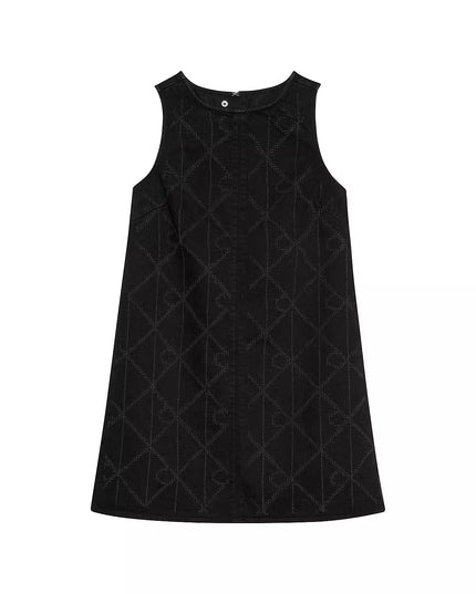 Denim Shift Dress - CK Worn Black