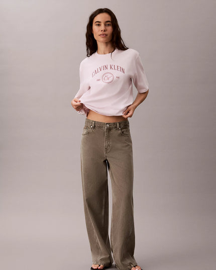 Relaxed Graphic Logo T-Shirt - Crystal Blush