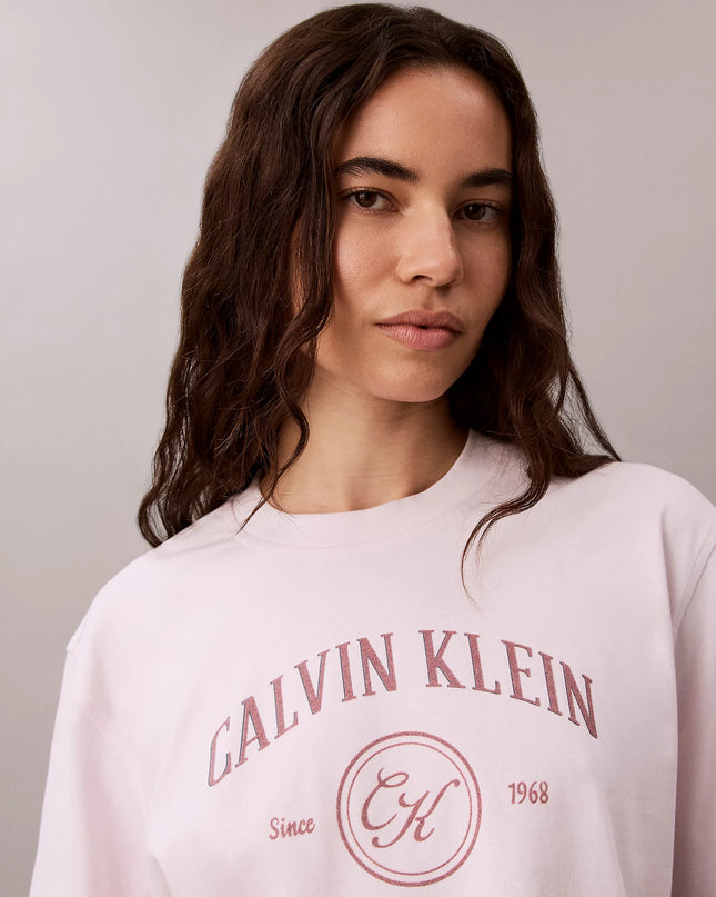 Relaxed Graphic Logo T-Shirt - Crystal Blush
