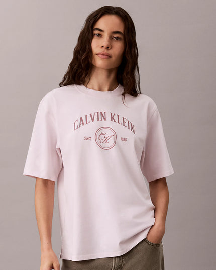 Relaxed Graphic Logo T-Shirt - Crystal Blush