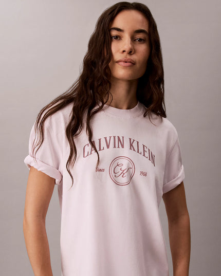 Relaxed Graphic Logo T-Shirt - Crystal Blush