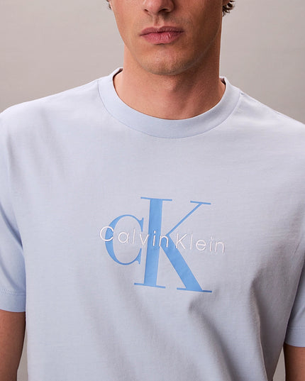 CK Monogram Logo T-Shirt - Breezy Blue