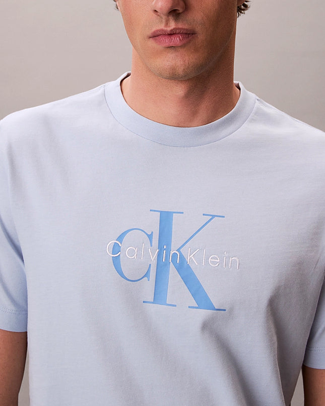 CK Monogram Logo T-Shirt - Breezy Blue
