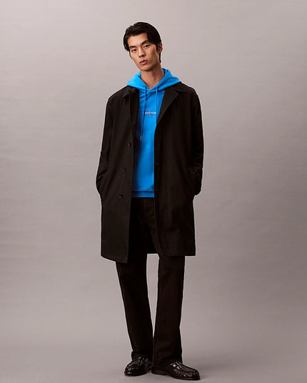 Cotton Terry Monogram Hoodie - French Blue