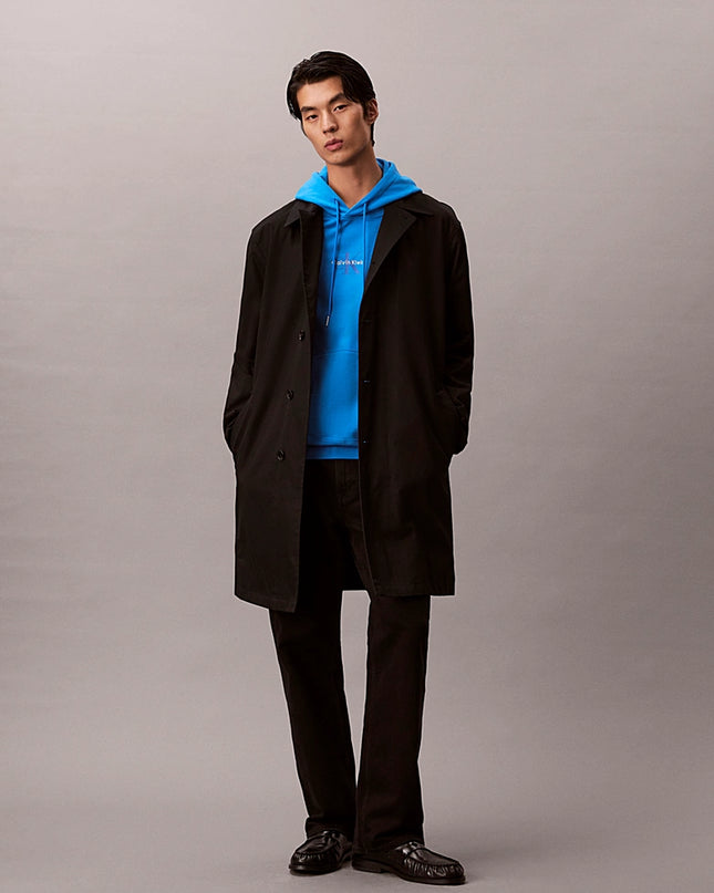 Cotton Terry Monogram Hoodie - French Blue