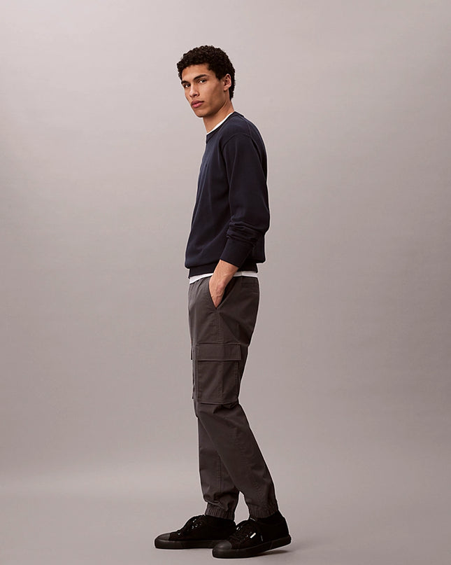 CK Skinny Twill Cargo Pants - Dark Grey
