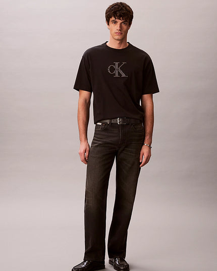 CK Relaxed Logo Applique T-Shirt - Black