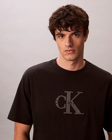 CK Relaxed Logo Applique T-Shirt - Black