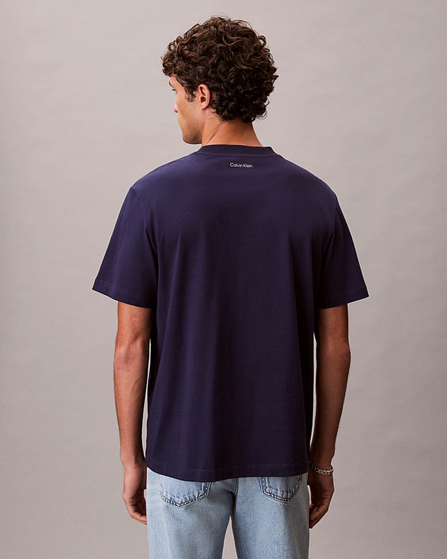 CK Embroidered Logo T-Shirt - Evening Blue