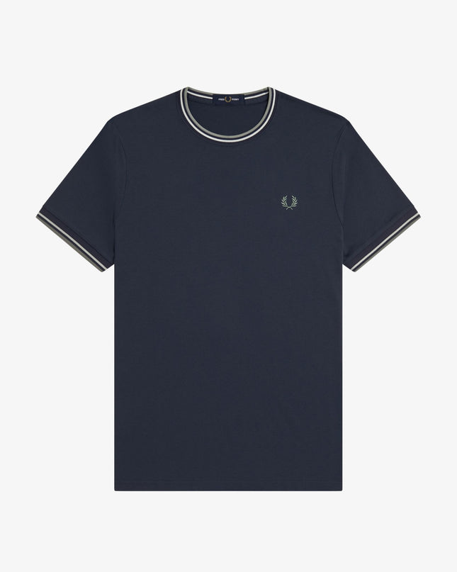 Twin Tipped T-Shirt - Dark Airforce/Ecru/Seagrass