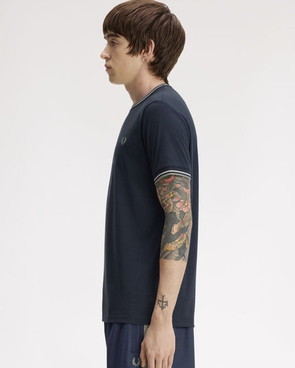 Twin Tipped T-Shirt - Dark Airforce/Ecru/Seagrass