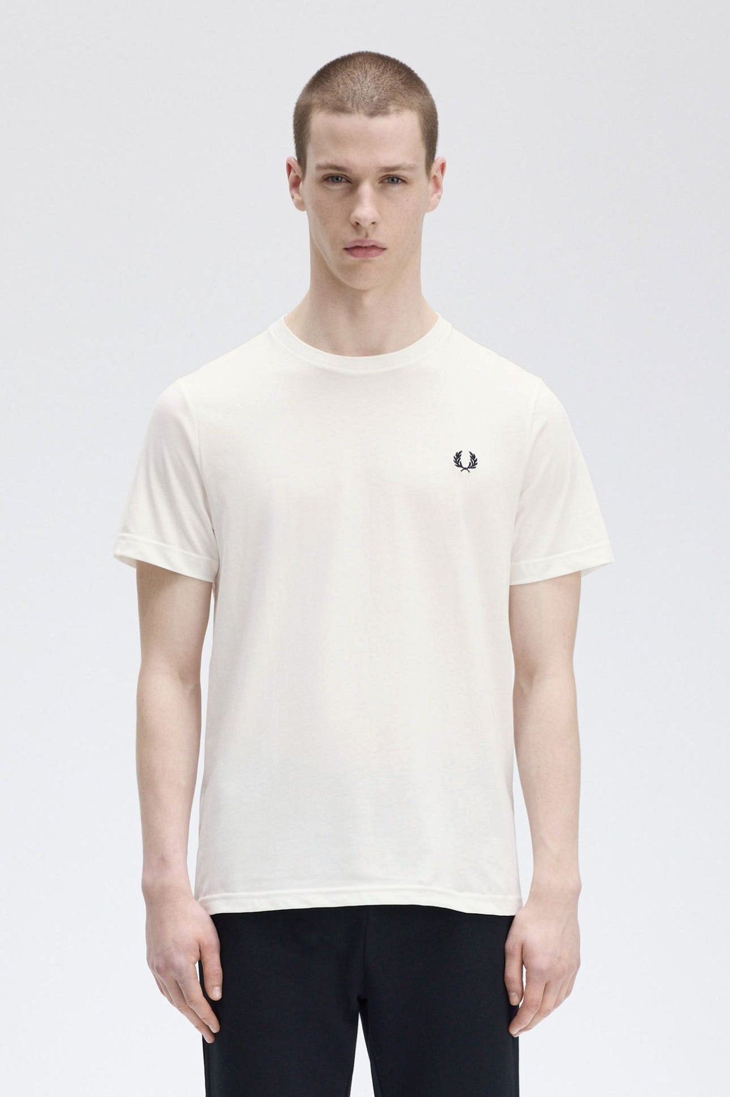 Fred Perry Crew Neck T-Shirt - Snow White