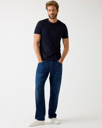 Guess Small Logo T-Shirt In Navy