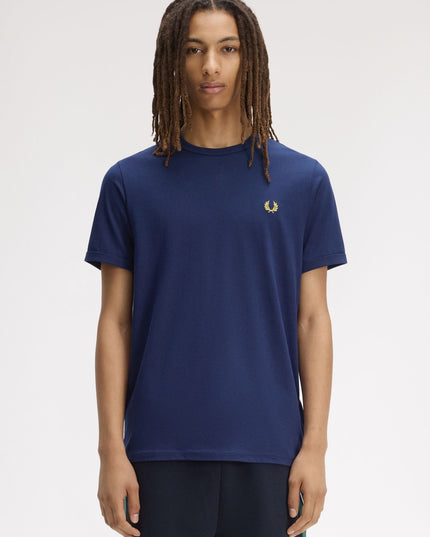 Fred Perry Ringer T-Shirt - French Navy