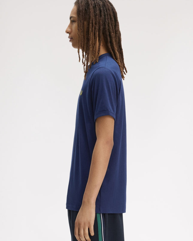 Fred Perry Ringer T-Shirt - French Navy