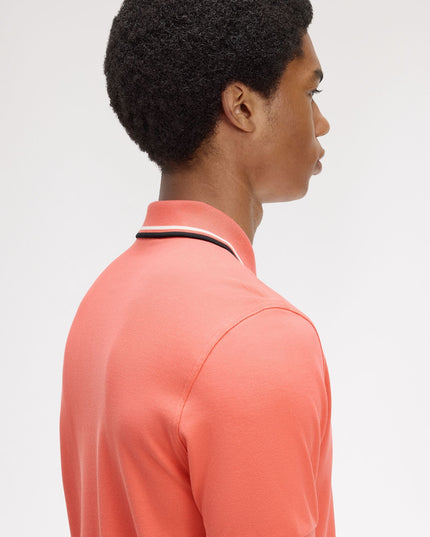 Fred Perry Twin Tipped Polo - Strawberry/Cream