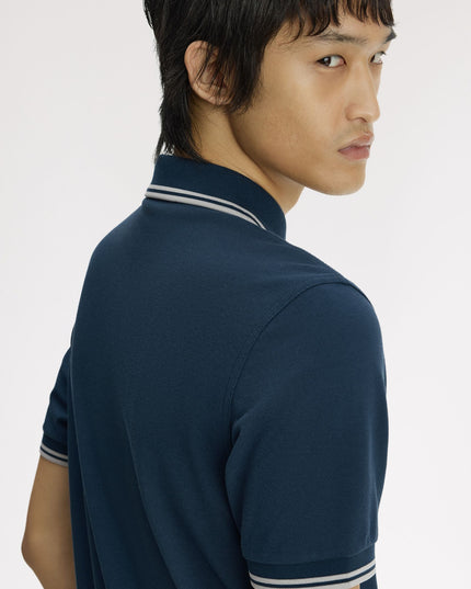 Fred Perry Twin Tipped Polo in Modern Blue