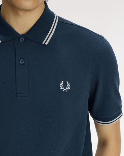 Fred Perry Twin Tipped Polo in Modern Blue
