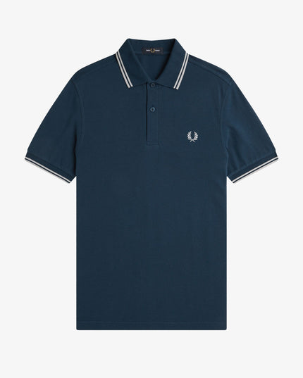 Fred Perry Twin Tipped Polo in Modern Blue