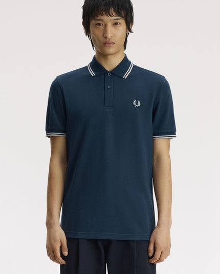 Fred Perry Twin Tipped Polo in Modern Blue