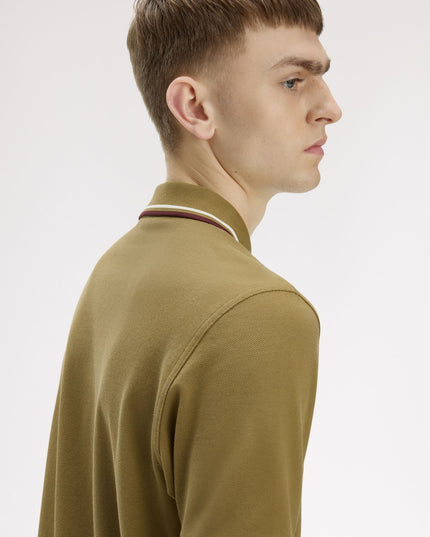 Fred Perry Twin Tipped Polo in Bronze