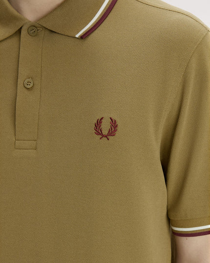Fred Perry Twin Tipped Polo in Bronze