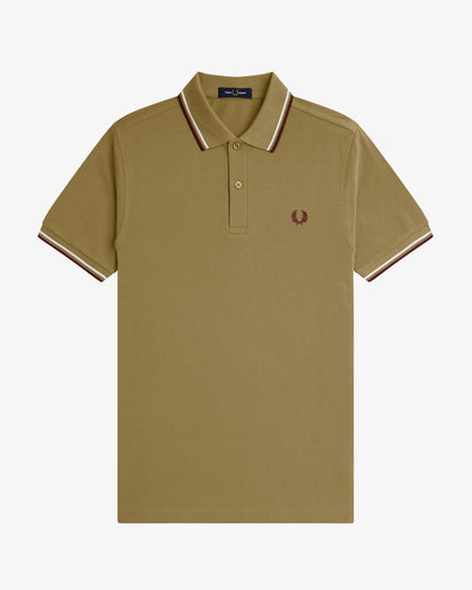 Fred Perry Twin Tipped Polo in Bronze