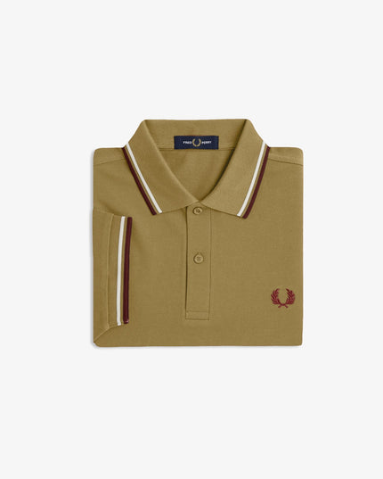 Fred Perry Twin Tipped Polo in Bronze