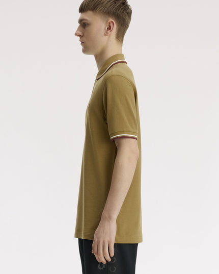 Fred Perry Twin Tipped Polo in Bronze