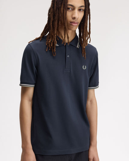 Twin Tipped Polo - Dark Airforce/Ecru/Seagrass