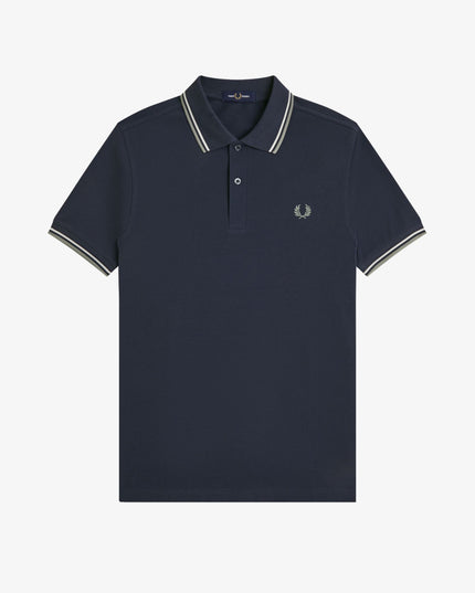Twin Tipped Polo - Dark Airforce/Ecru/Seagrass