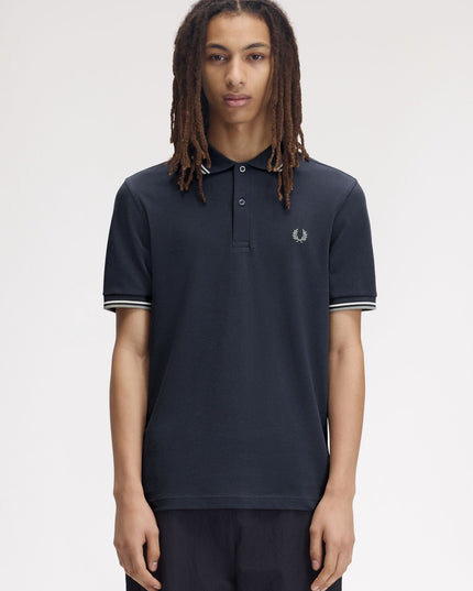 Twin Tipped Polo - Dark Airforce/Ecru/Seagrass