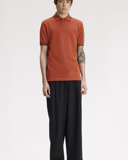 Twin Tipped Polo - Brandy/Night Green