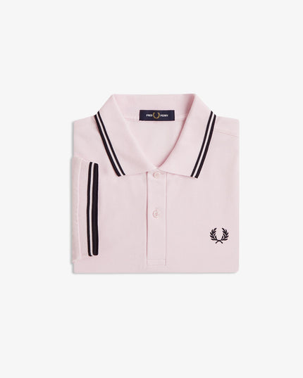 Twin Tipped Polo - Iced Pink/Navy