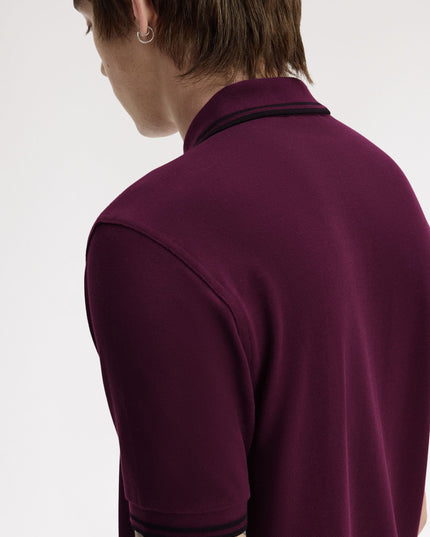 Twin Tipped Polo - Plum/Black